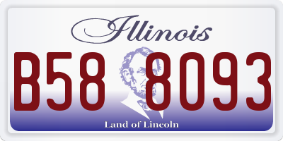 IL license plate B588093