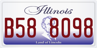 IL license plate B588098