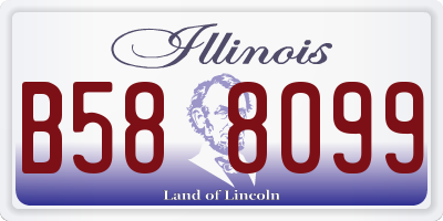 IL license plate B588099
