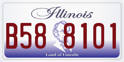 IL license plate B588101