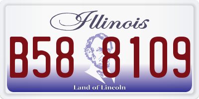 IL license plate B588109