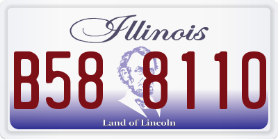 IL license plate B588110