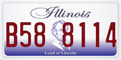 IL license plate B588114