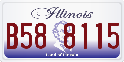 IL license plate B588115