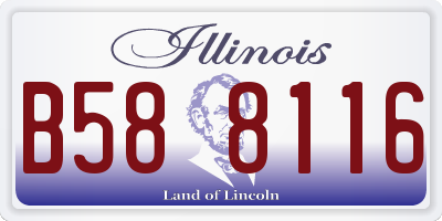 IL license plate B588116