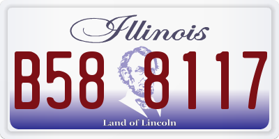 IL license plate B588117