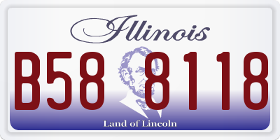 IL license plate B588118
