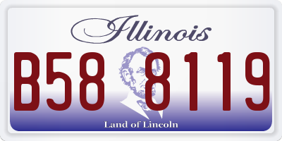 IL license plate B588119