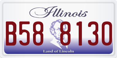 IL license plate B588130