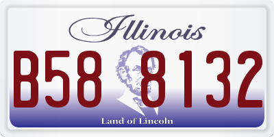 IL license plate B588132