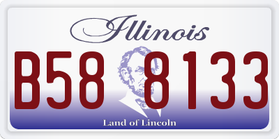 IL license plate B588133