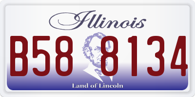 IL license plate B588134