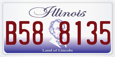 IL license plate B588135