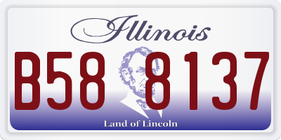 IL license plate B588137