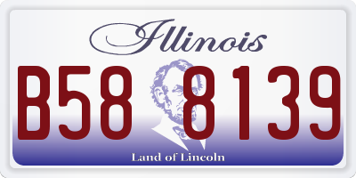 IL license plate B588139
