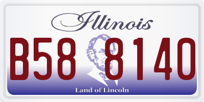 IL license plate B588140