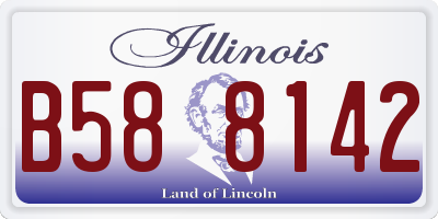 IL license plate B588142
