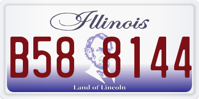 IL license plate B588144