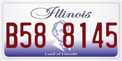 IL license plate B588145
