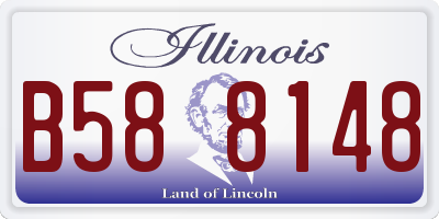 IL license plate B588148