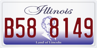 IL license plate B588149