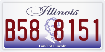 IL license plate B588151