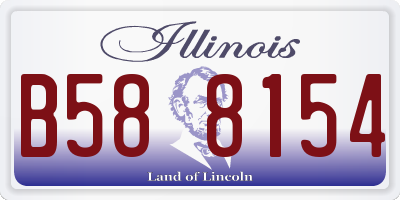IL license plate B588154