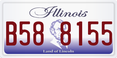IL license plate B588155
