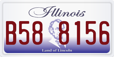 IL license plate B588156