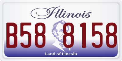 IL license plate B588158