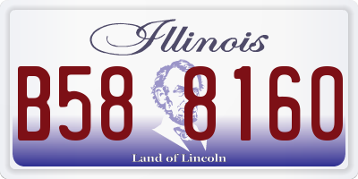 IL license plate B588160