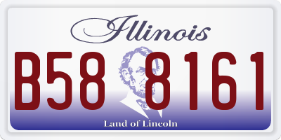 IL license plate B588161