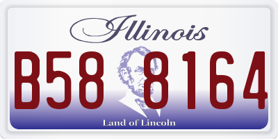 IL license plate B588164