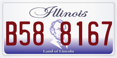 IL license plate B588167