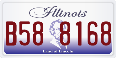 IL license plate B588168