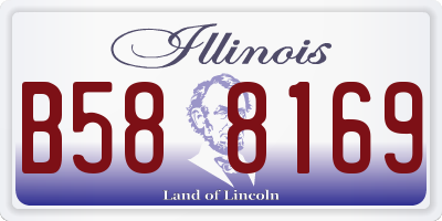 IL license plate B588169