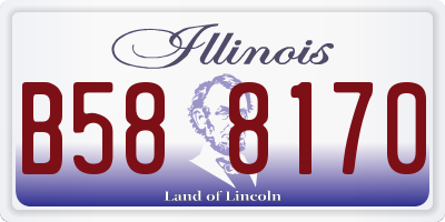 IL license plate B588170