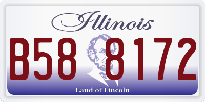 IL license plate B588172