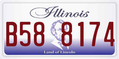 IL license plate B588174