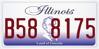 IL license plate B588175