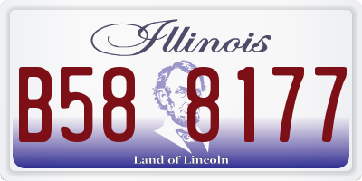 IL license plate B588177