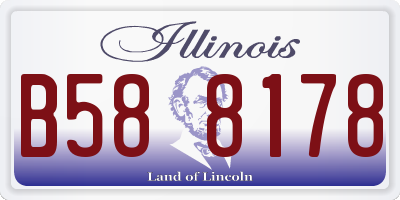 IL license plate B588178