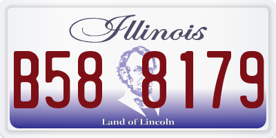 IL license plate B588179