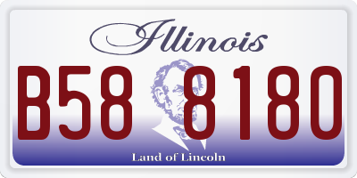 IL license plate B588180