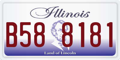 IL license plate B588181