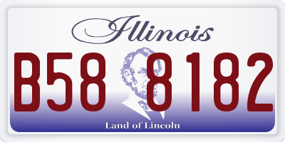 IL license plate B588182