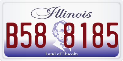 IL license plate B588185