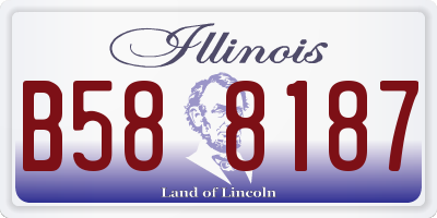 IL license plate B588187