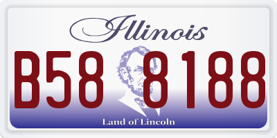 IL license plate B588188