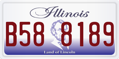 IL license plate B588189